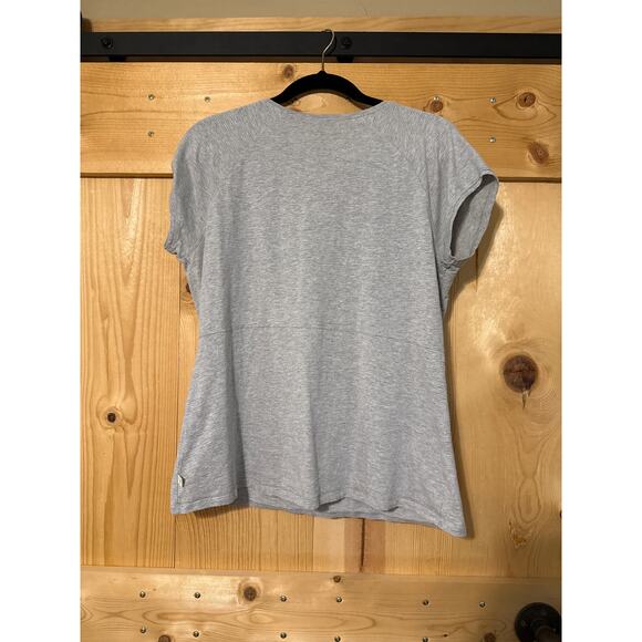 Toad & Co Casual Grey T Shirt Organic Cotton Size Womens L - Picture 3 of 3